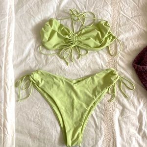 Aurelle Green Bikini Set